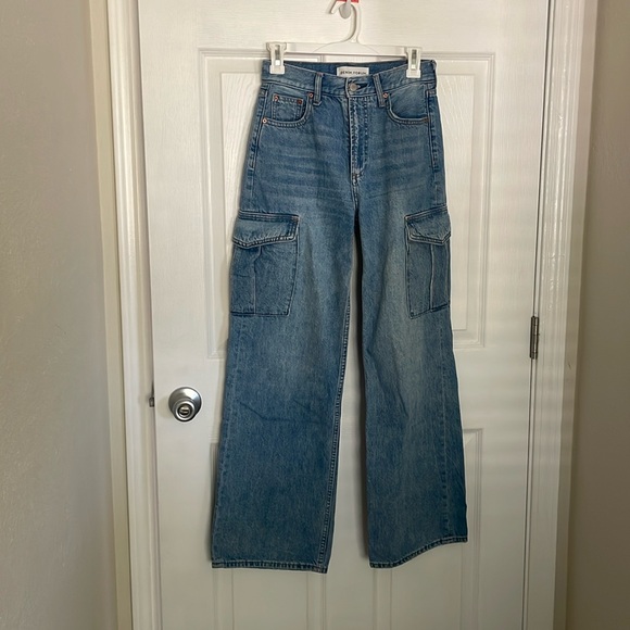 The Farrah Hi rise wide jeans- Denim Forum Aritzia - Picture 1 of 5